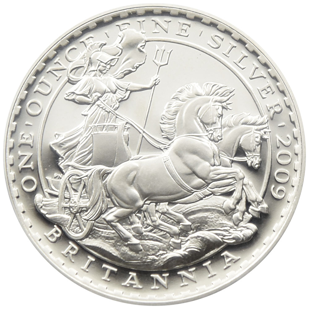 イギリス 2009 エリザベス2世 2ポンド1オンス 銀貨 PCGS PR69DCAM ブリタニア 17296247