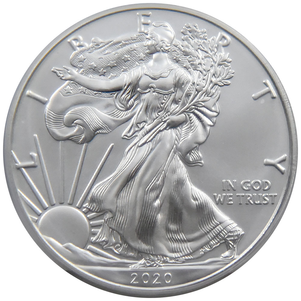 アメリカ 2020-(S) 1ドル1オンス 銀貨 PCGS MS 70 イーグル 自由の女神 リバティ 41818567