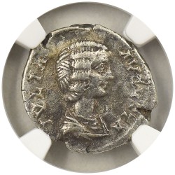 ローマ帝国 AD 193-217 ユリア・ドムナ デナリウス 銀貨 NGC CH VF 2119203009