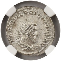 ローマ帝国 AD 244-249 フィリップス1世 ダブルデナリウス 銀貨 NGC Ch XF 6330733118