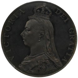 イギリス 1887 ヴィクトリア フローリン 銀貨 PCGS PR63 ジュビリーヘッド 51144519