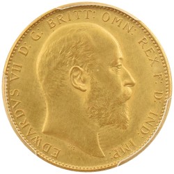 イギリス 1902 エドワード7世 1ソブリン 金貨 PCGS PR62 聖ジョージの竜退治 80704034