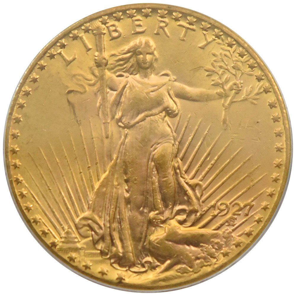 アメリカ 1927 20ドル 金貨 PCGS MS61 イーグル 3258786
