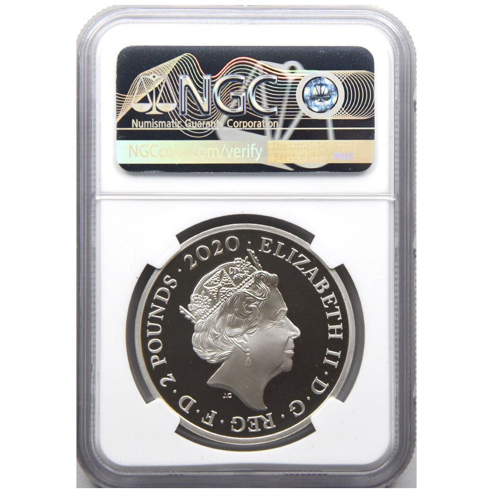 【◎最終値下げ】 デビッドボウイ £2 銀貨 NGCモダンコイン アンティーク