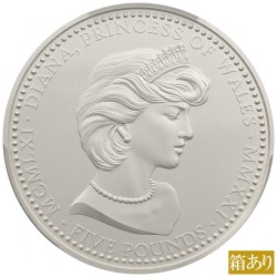 アセンション島 2021 エリザベス2世 5ポンド 2オンス 銀貨 PCGS PR70 ダイアナ生誕60周年記念 44182886