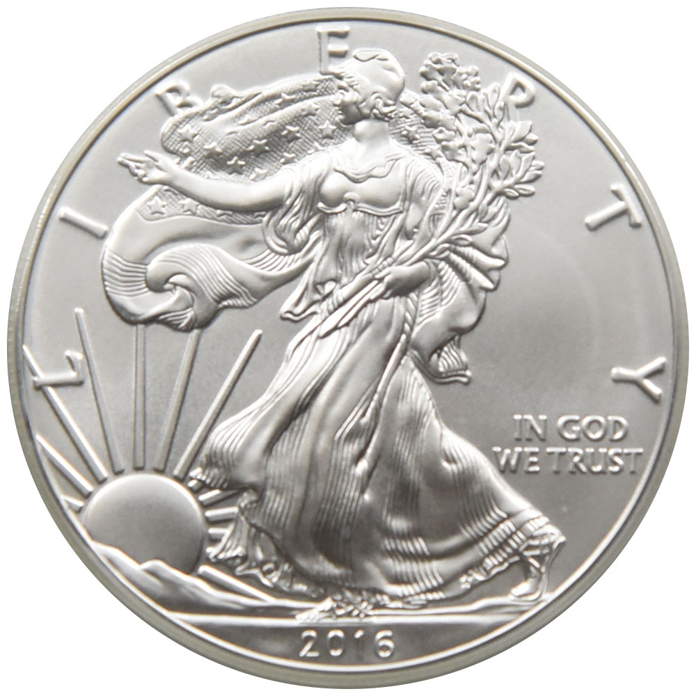 アメリカ 2016 1ドル 銀貨 PCGS MS70 シルバーイーグル 30周年記念 81190035