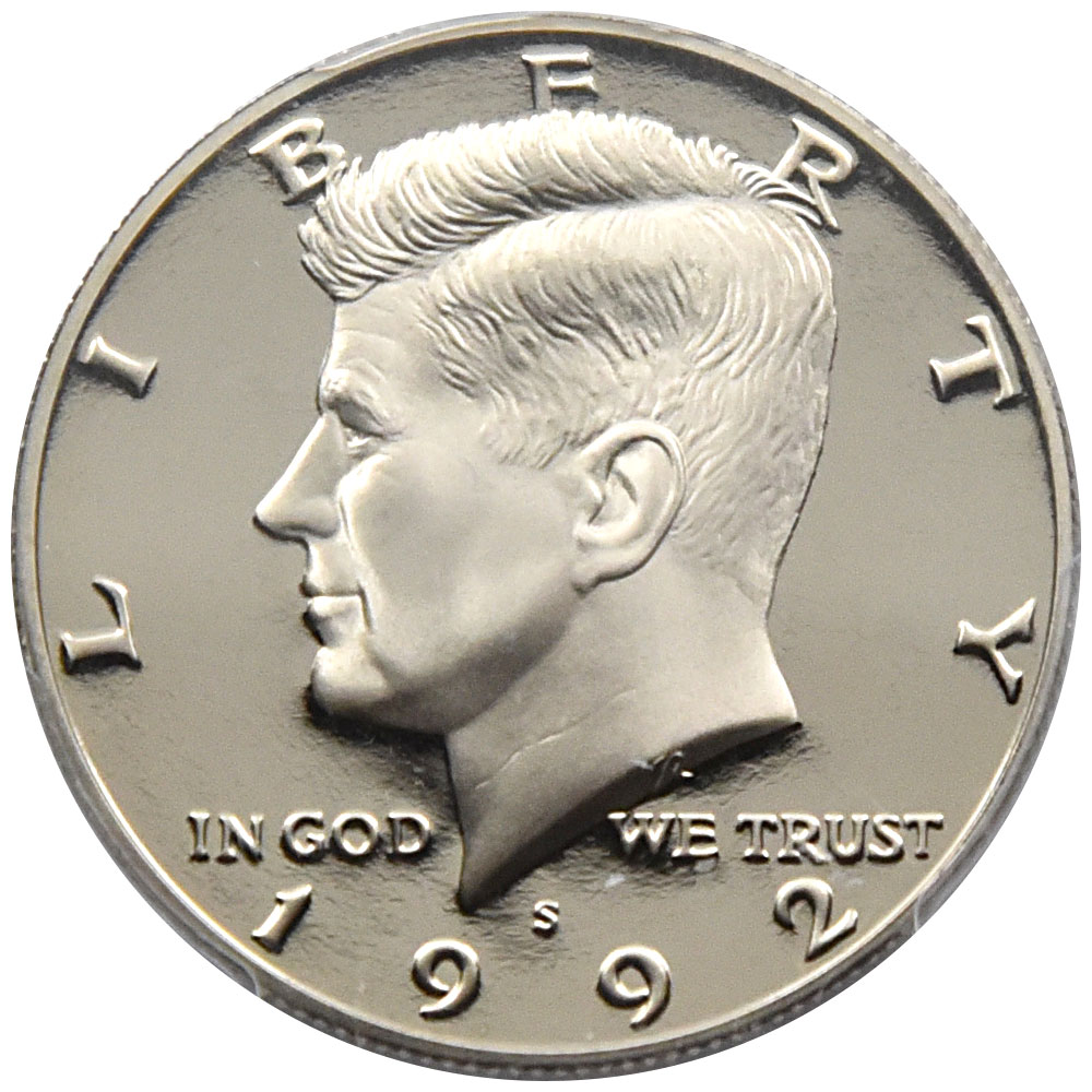 アメリカ 1992 ケネディ大統領 50セント 銀貨 PCGS PR 70 DCAM アメリカ大統領の紋章 ハーフダラー 27876021