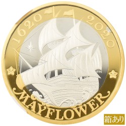 イギリス 2020 エリザベス2世 2ポンド 銀貨 NGC PF70UC メイフラワー号出航400周年 2106818017