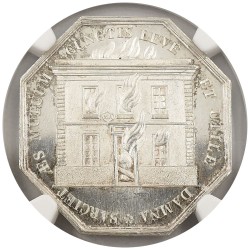 フランス (UNDATED) ジェトン 銀貨 NGC MS62 カリヴァドス保険 6197412007
