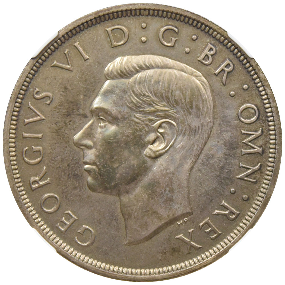 発行年1937年1937 イギリス ジョージ6世  銀貨 NGC アンティーク コイン モダン