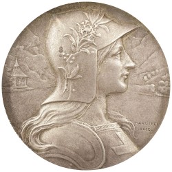 スイス 1901 銀メダル PCGS SP64 ルツェルン射撃祭 59051705