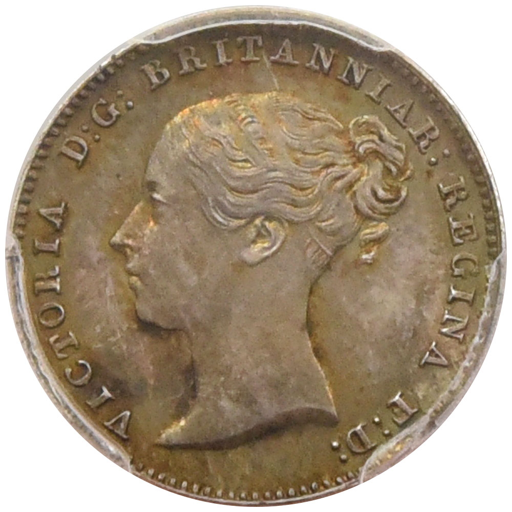 イギリス 1839 ヴィクトリア女王 4ペンス 銀貨 PCGS PR65＋CAM ブリタニア 83700854