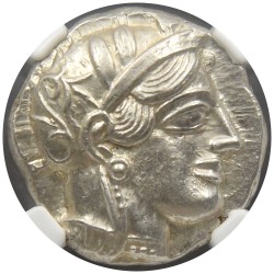 古代ギリシャ アッティカ c.440-404 BC テトラドラクマ 銀貨 NGC Ch AU   Strike:  5/5 Surface:  5/5 フクロウ 4629437028