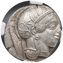 古代ギリシャ アッティカ c.440-404 BC テトラドラクマ 銀貨 NGC MS   Strike:  3/5 Surface:  4/5 アテナのフクロウ 4883794030