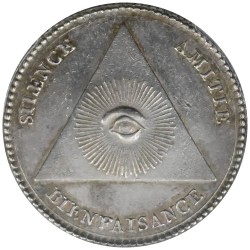 フランス 1804 ジェトン 銀貨 PCGS AU58 フリーメイソン スフィンクス 49008547