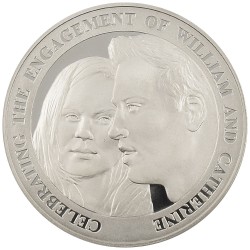 オルダニー 2010 エリザベス2世 5ポンド 銀貨 PCGS PR69DCAM ウィリアム＆キャサリン 婚約記念 17258470