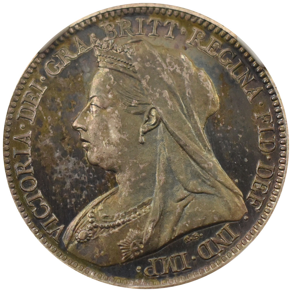 イギリス 1893 ヴィクトリア女王 6ペンス 銀貨 NGC PF64CAMEO ヴェール 
