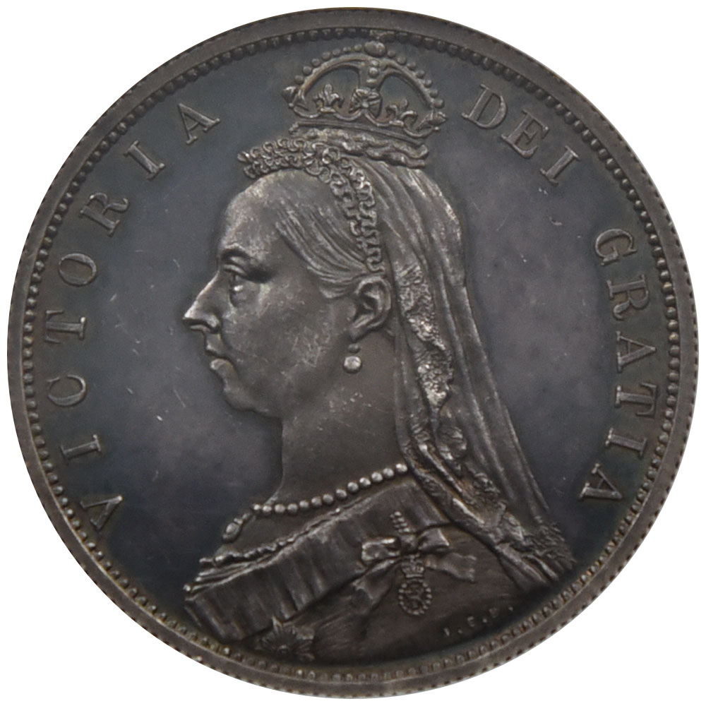 イギリス 1887 ヴィクトリア女王 1/2クラウン 銀貨 NGC PF62 ジュビリーヘッド 2754327001