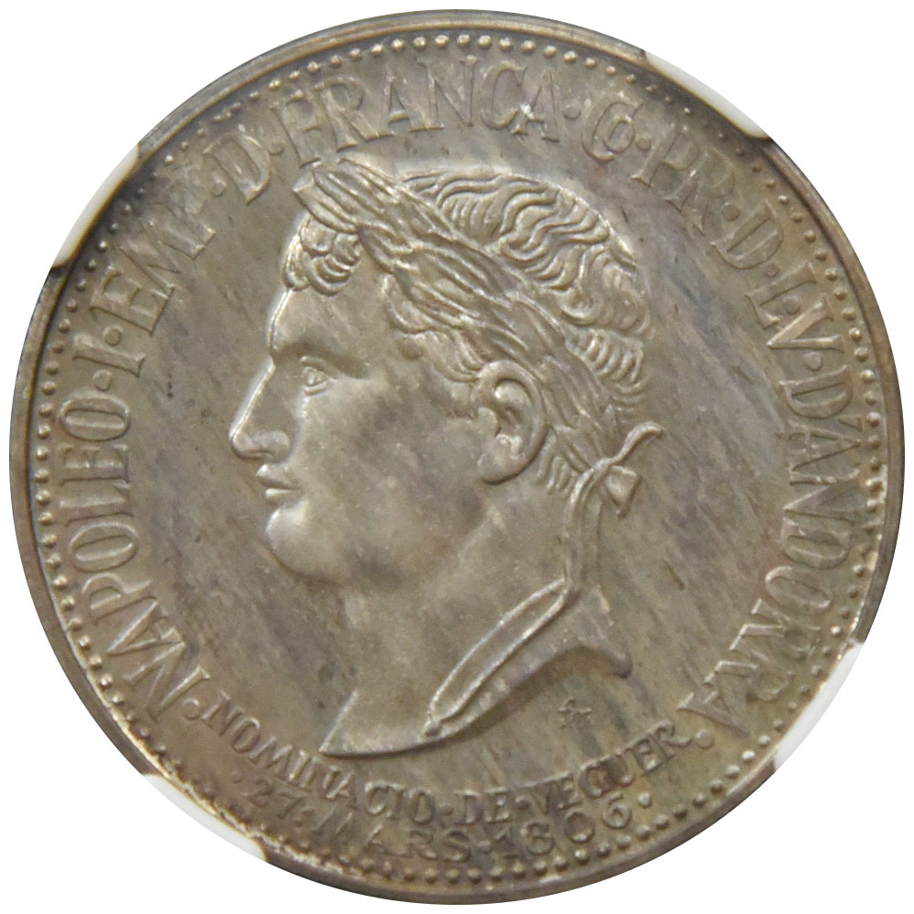 アンドラ 1964 ナポレオン1世 25D 銀貨 NGC PF 65 ディナール銀貨 2801205001