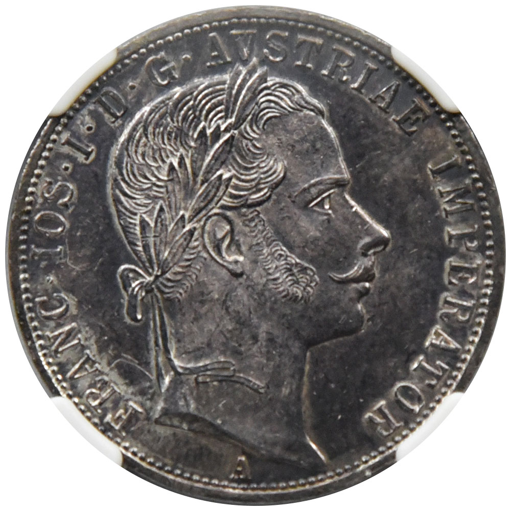 『PCGS MS63』オーストリアヨーゼフフローリン銀貨（1860年）