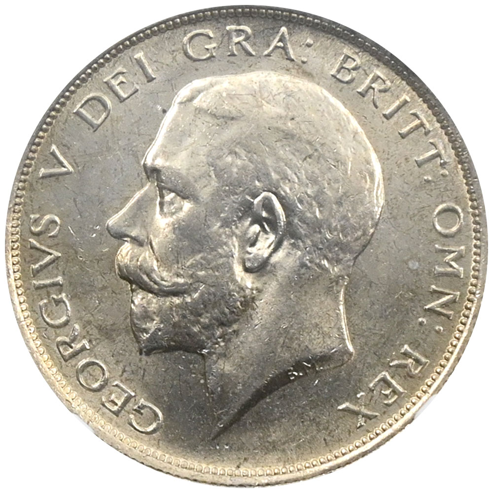 イギリス 1917 ジョージ5世 ハーフクラウン 銀貨 NGC MS63 5878474006