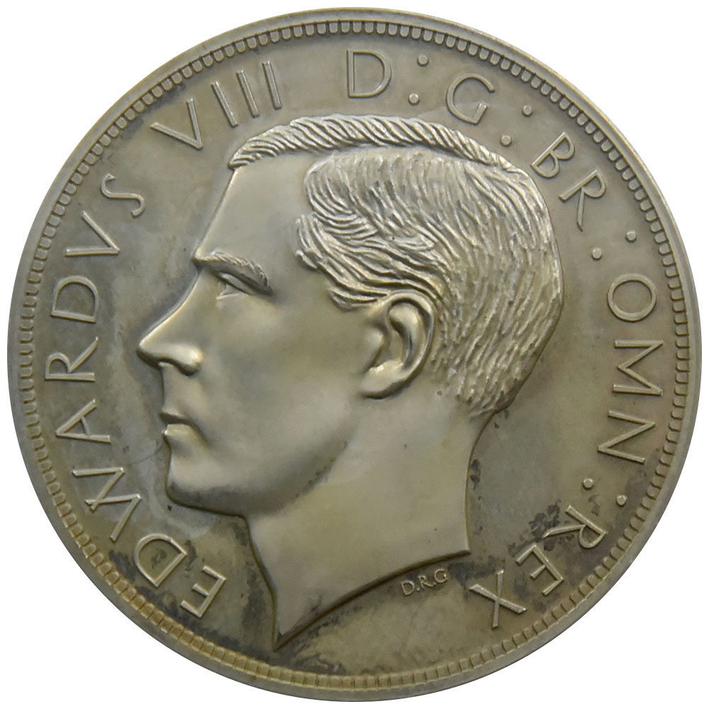 イギリス 1937 エドワード8世 Medal 銀貨 PCGS PR64  Ag RE DRG Obv/セントジョージ  37147487