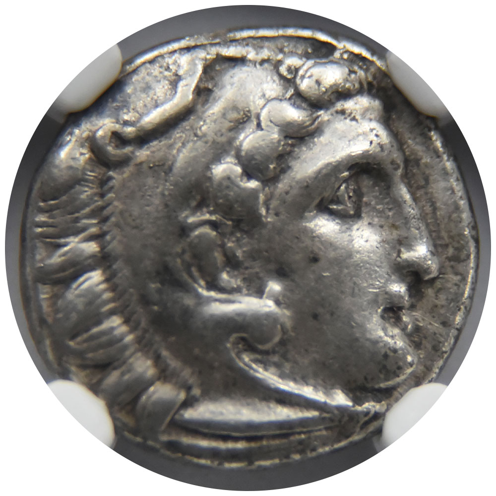マケドニア王国（ギリシャ） 紀元前336～323年 アレキサンダー3世 ドラクマ 銀貨 NGC Ancient 4283810003