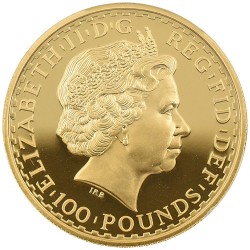 イギリス 2007 エリザベス2世 100ポンド 1オンス 金貨 PCGS PR70DCAM ブリタニア 80701849
