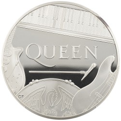 イギリス 2020 エリザベス2世 10ポンド 5オンス 銀貨 PCGS PR69DCAM ミュージックレジェンド Queen 43617526