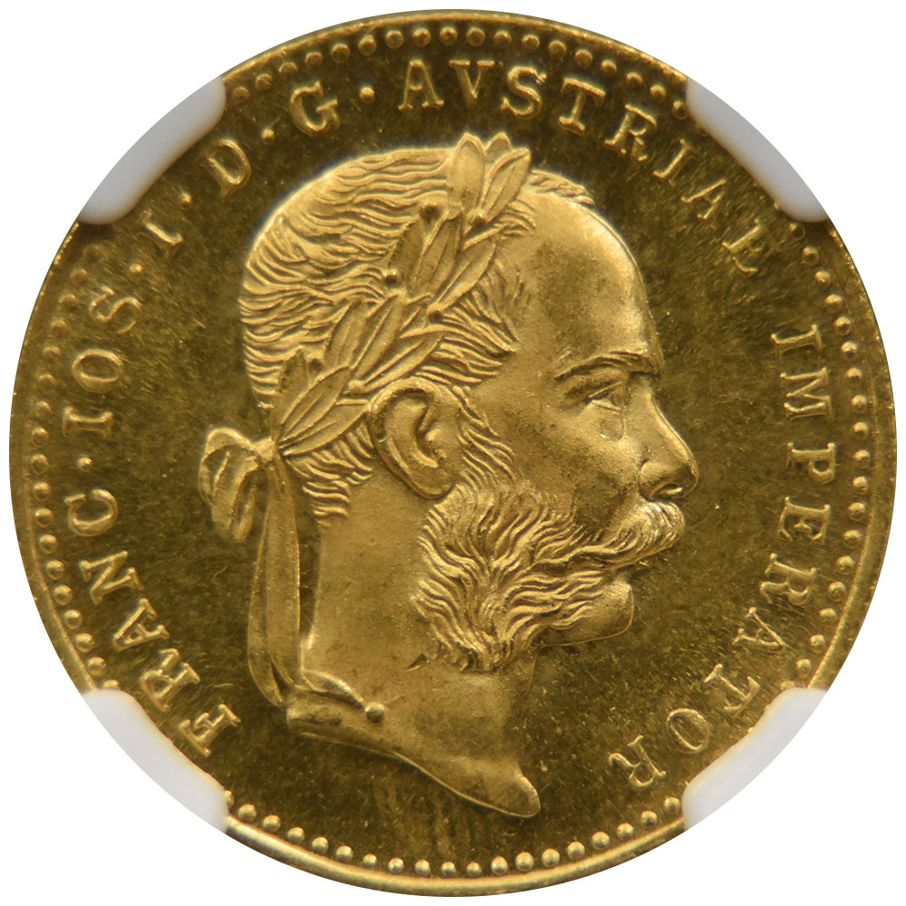 オーストリア 1915 フランツ・ヨーゼフ1世 DUCAT 金貨 NGC MS 66 2849400-008