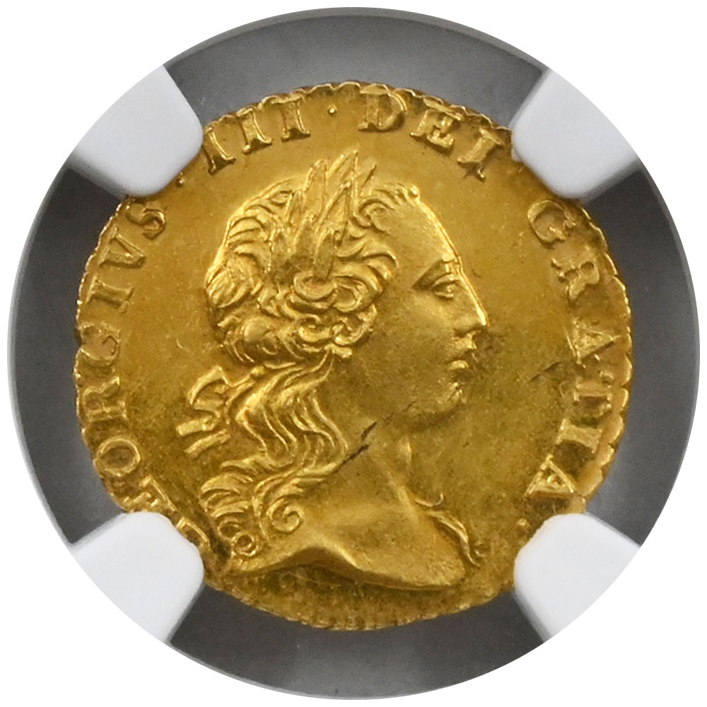 イギリス 1762 ジョージ3世 1/4ギニー 金貨 NGC MS63 6062618001