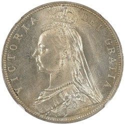 イギリス 1887 ヴィクトリア ハーフクラウン 銀貨 NGC MS65 ジュビリーヘッド 8536861011