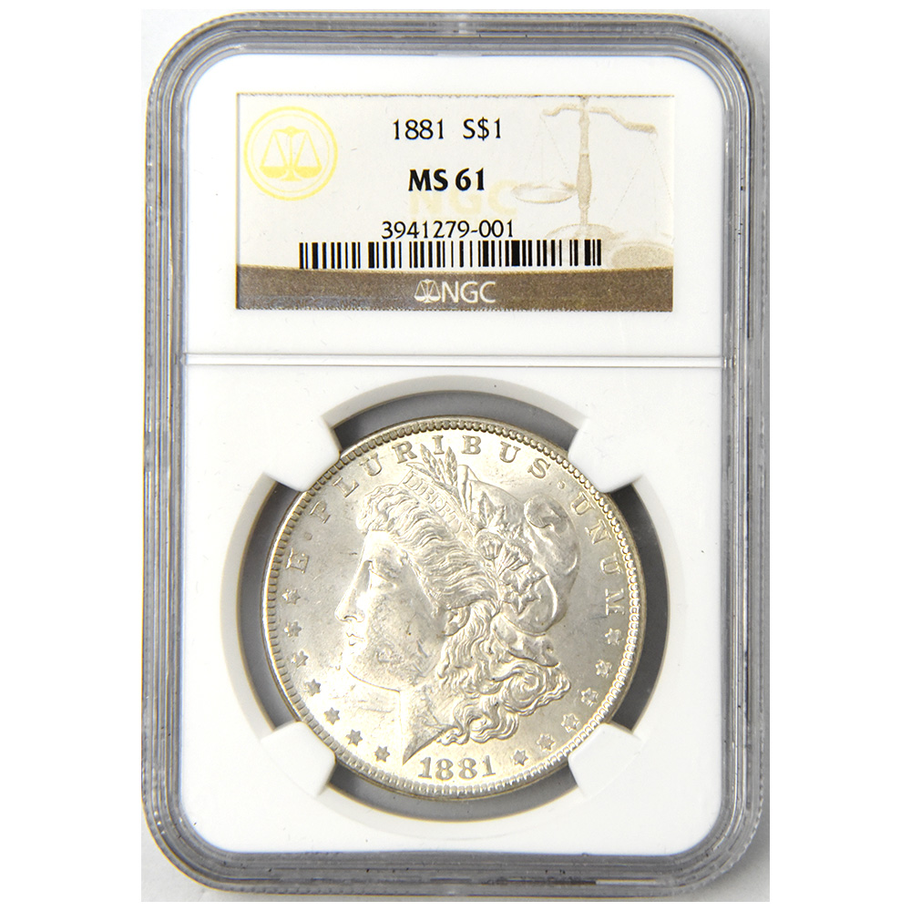 NGC MS63』アメリカモルガンダラー1ドル銀貨(1883年)-