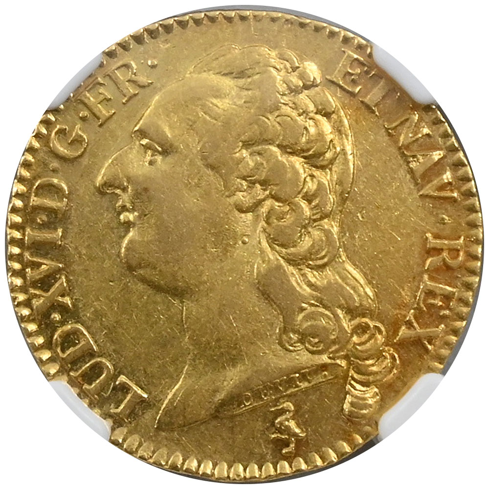 フランス 1785A ルイ16世 1ルイドール 金貨 NGC AU55 2015842032