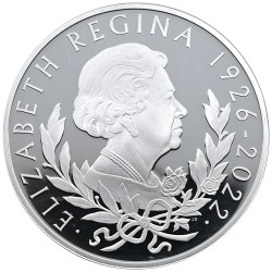 イギリス 2022 チャールズ3世 10ポンド 5オンス 銀貨 NGC PF70UC エリザベス2世追悼記念 6785449053