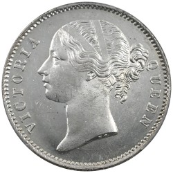 英領インド 1840(C or B) ヴィクトリア ルピー 銀貨 PCGS MS63 49282379