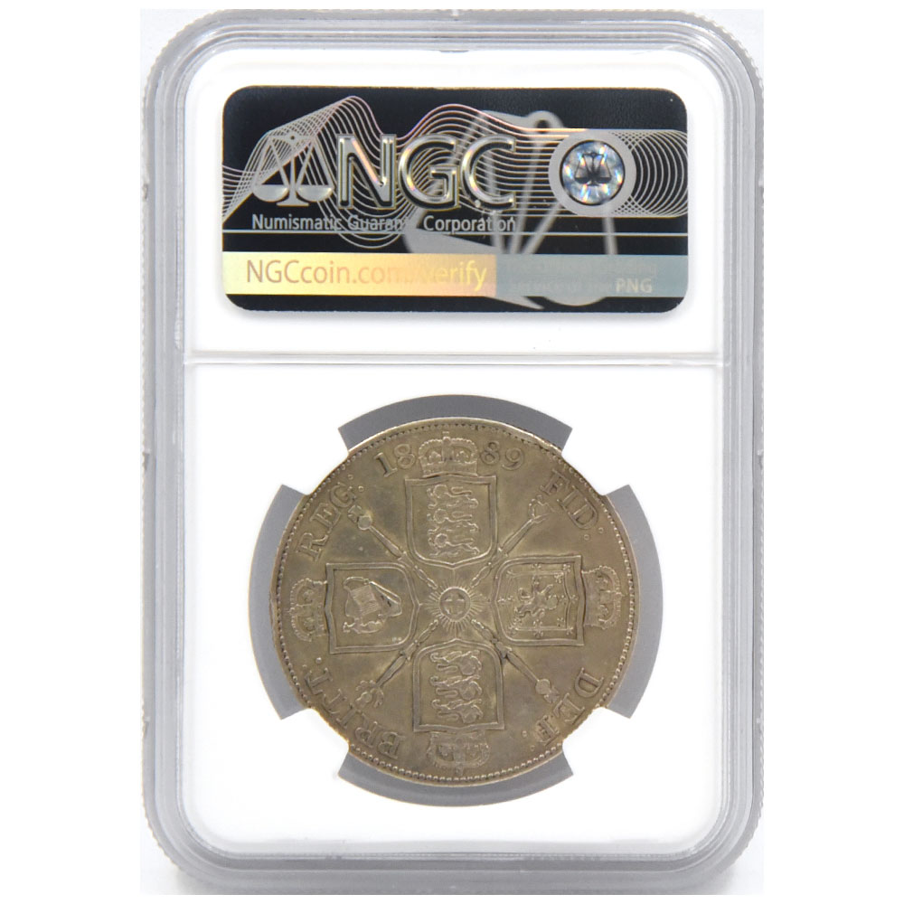 イギリス 1889 ヴィクトリア 4シリング 銀貨 NGC XF45 2838674015