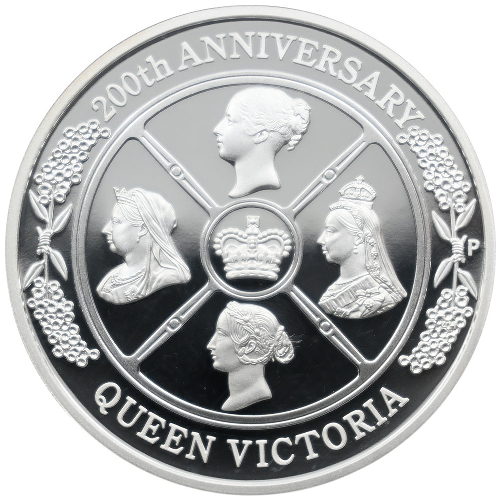 オーストラリア 2019 エリザベス2世 1ドル 銀貨 PCGS PR70DCAM ヴィクトリア生誕200周年記念 38296000