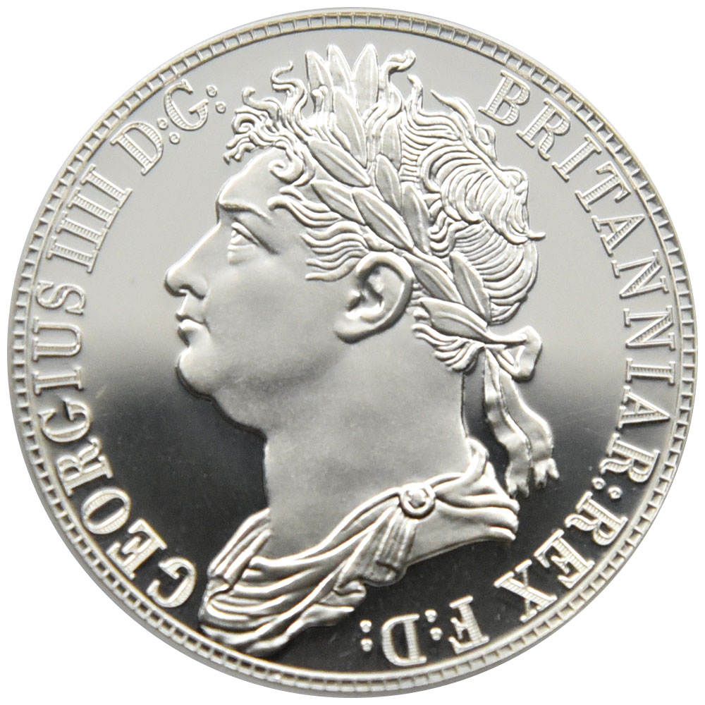 ヒベルニア "1820" ジョージ4世 クラウン 銀貨 PCGS PR69DCAM レトロイシュー 36116816