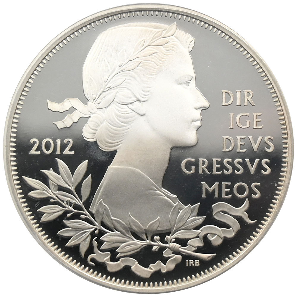 イギリス 2012 エリザベス2世 5ポンド 銀貨 PCGS PR69DCAM ダイアモンドジュビリー 44100522