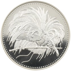 パプアニューギニア 1994 5キナ 銀貨 PCGS PR69DCAM 極楽鳥 100周年記念 51261045