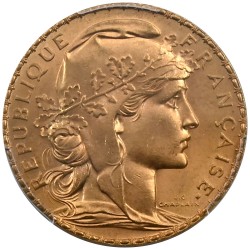 フランス 1910 20フラン 金貨 PCGS MS66 マリアンヌ 47852915
