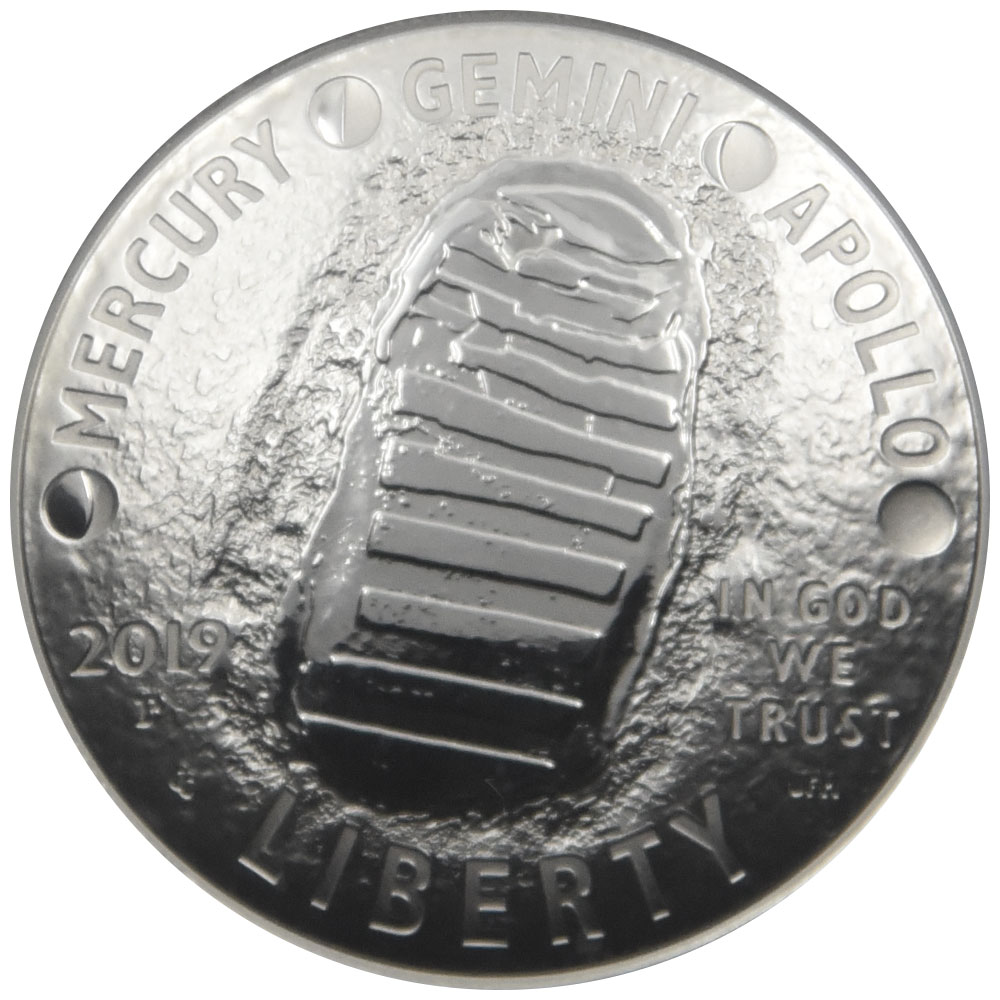 アメリカ 2019 1ドル 銀貨 PCGS PR70DCAM アポロ11号月面着陸50周年