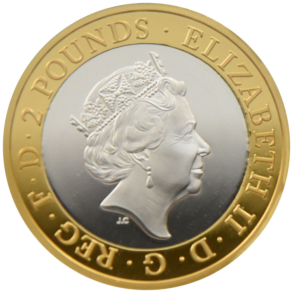 イギリス 2020 エリザベス2世 2ポンド ピエフォー 銀貨 NGC PF70UC