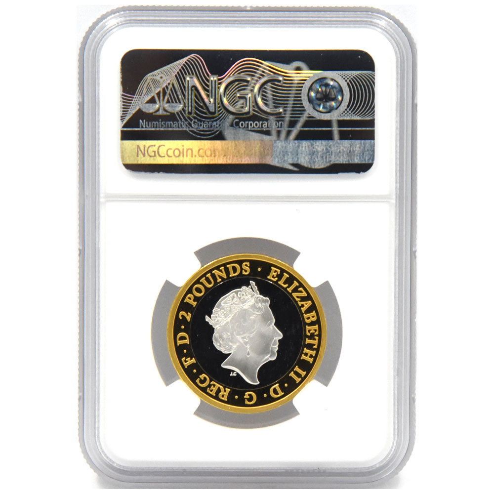 2020年 イギリス メイフラワー号出航 2ポンド2色銀貨 NGC PF70UC-