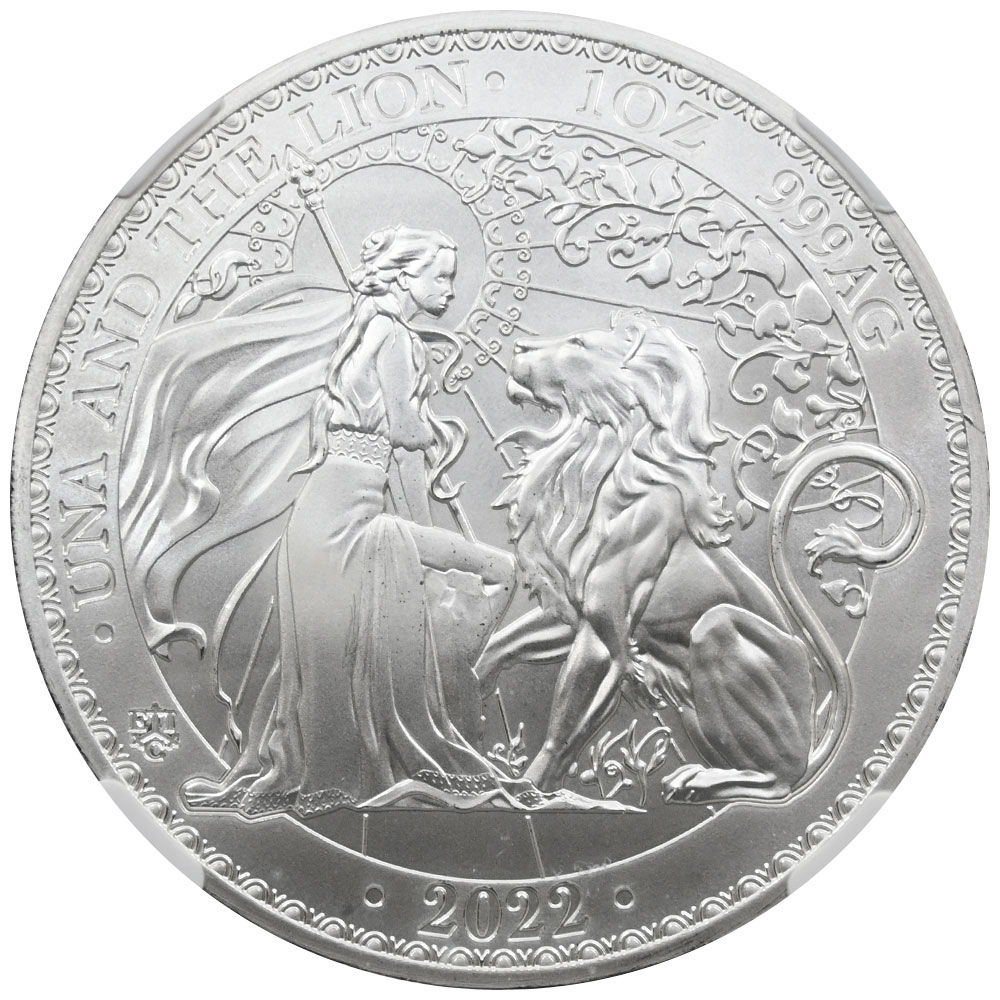 2020 セントヘレナ ウナとライオン £1 1oz 銀貨 NGC MS70 - コレクション