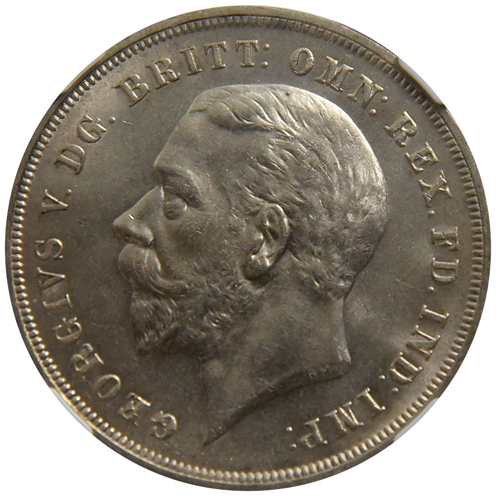 イギリス連合王国 クラウン銀貨 1935年 ジョージ5世 NGC PF643861mm重量