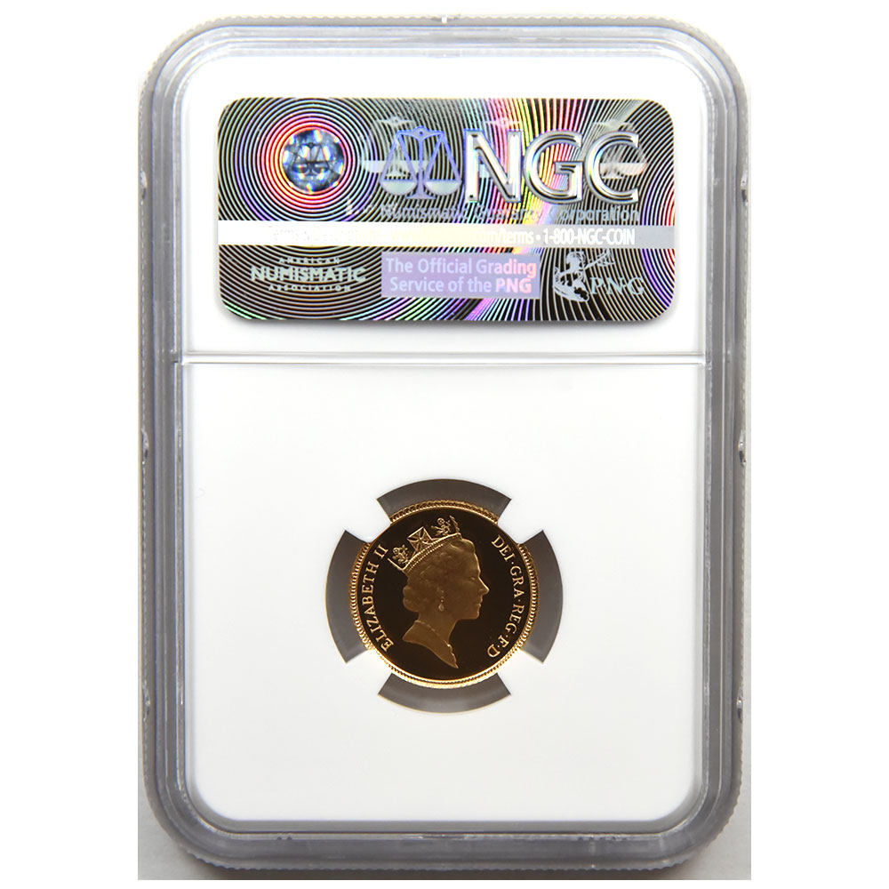 イギリス 1987 エリザベス２世 1/2ソブリン 金貨 NGC PF 70 ULTRA CAMEO 聖ジョージ龍退治 3640944072