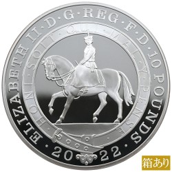 イギリス 2022 エリザベス2世 10ポンド 5オンス 銀貨 NGC PF70UC プラチナジュビリー 馬上のエリザベス 8463848001