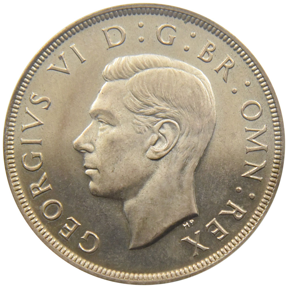イギリス 1937 ジョージ6世 クラウン 銀貨 PCGS PR65 35778755
